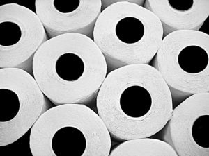 toilet-paper-rolls in Honduras Central America Orphanage volunteer